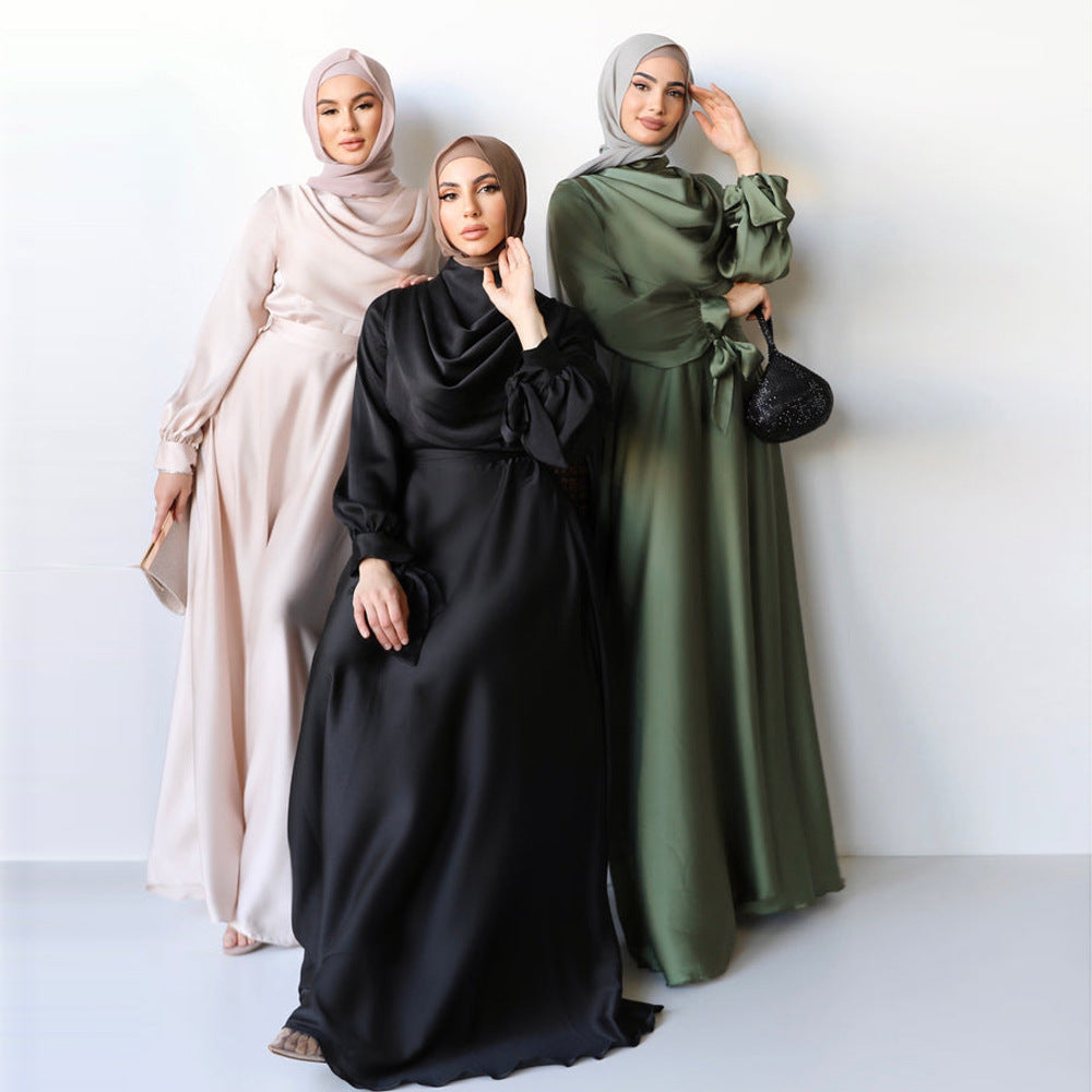 Pile Collar Abaya