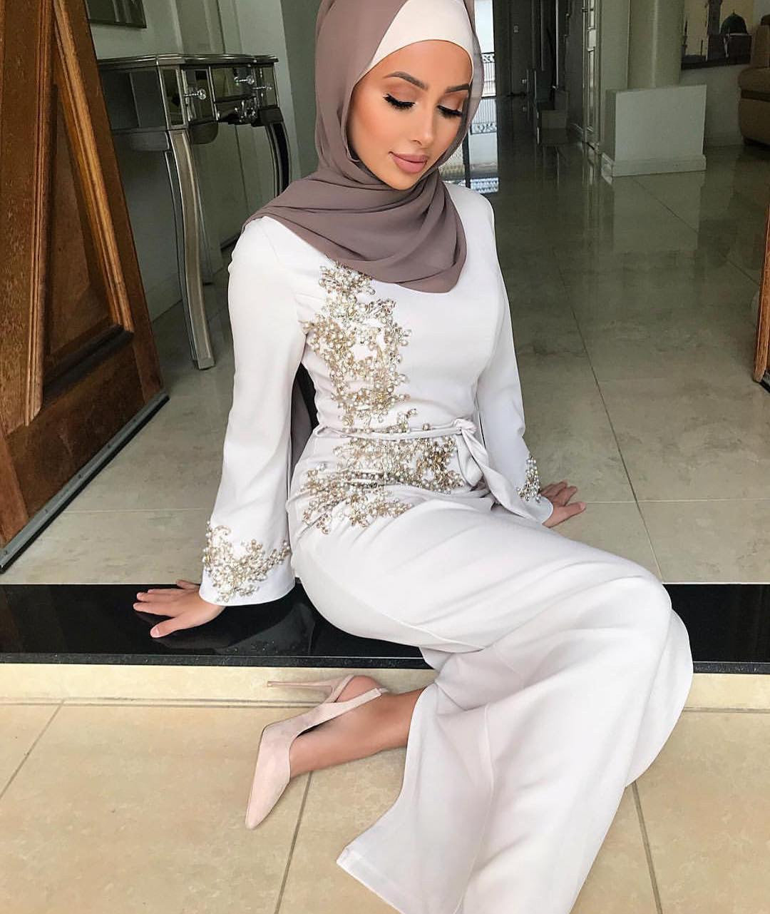 Flower Embroidered Abaya
