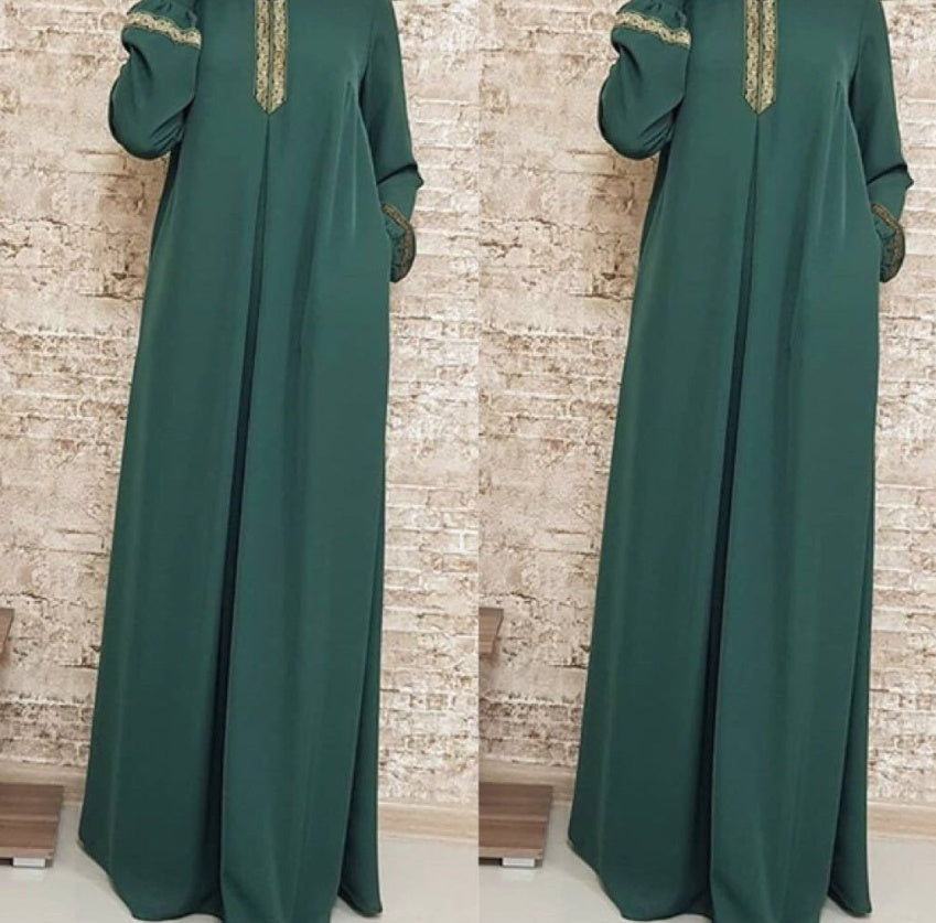 Gold Pattern Abaya