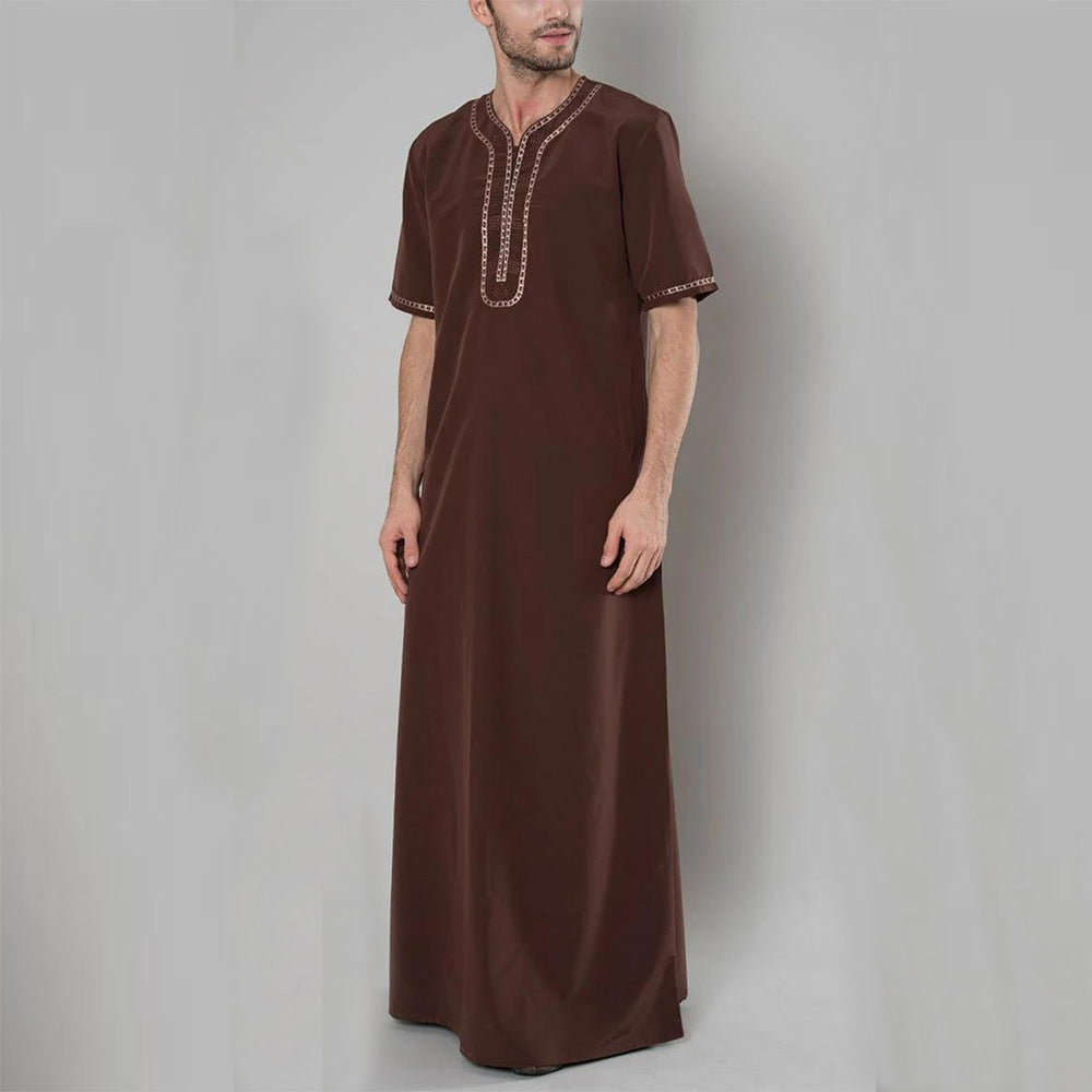 Men Djellaba With Embroidery