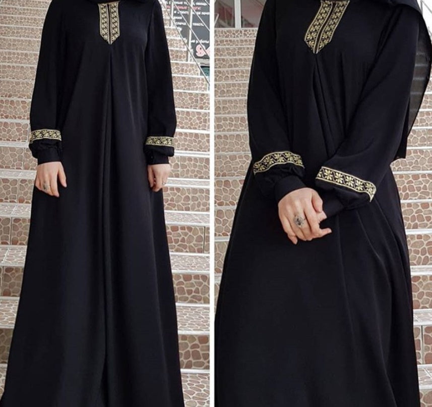 Gold Pattern Abaya