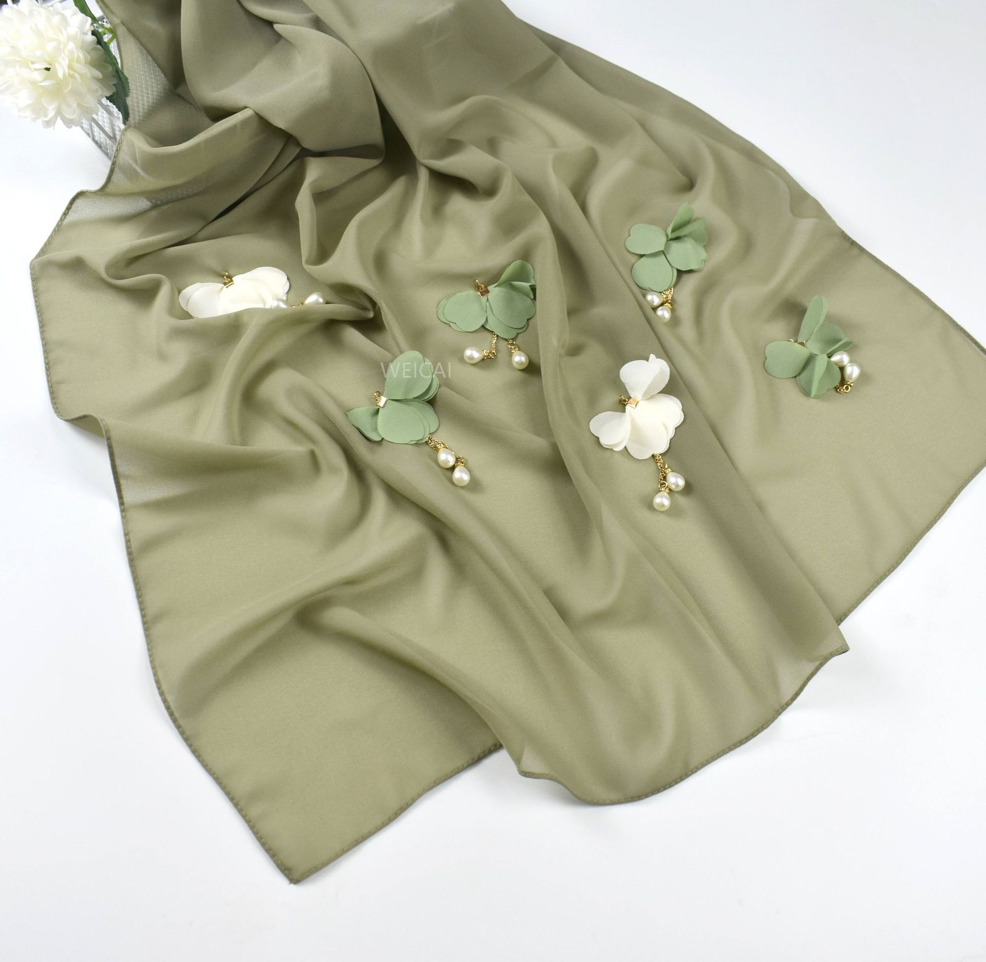 Pearl Chiffon Hijab