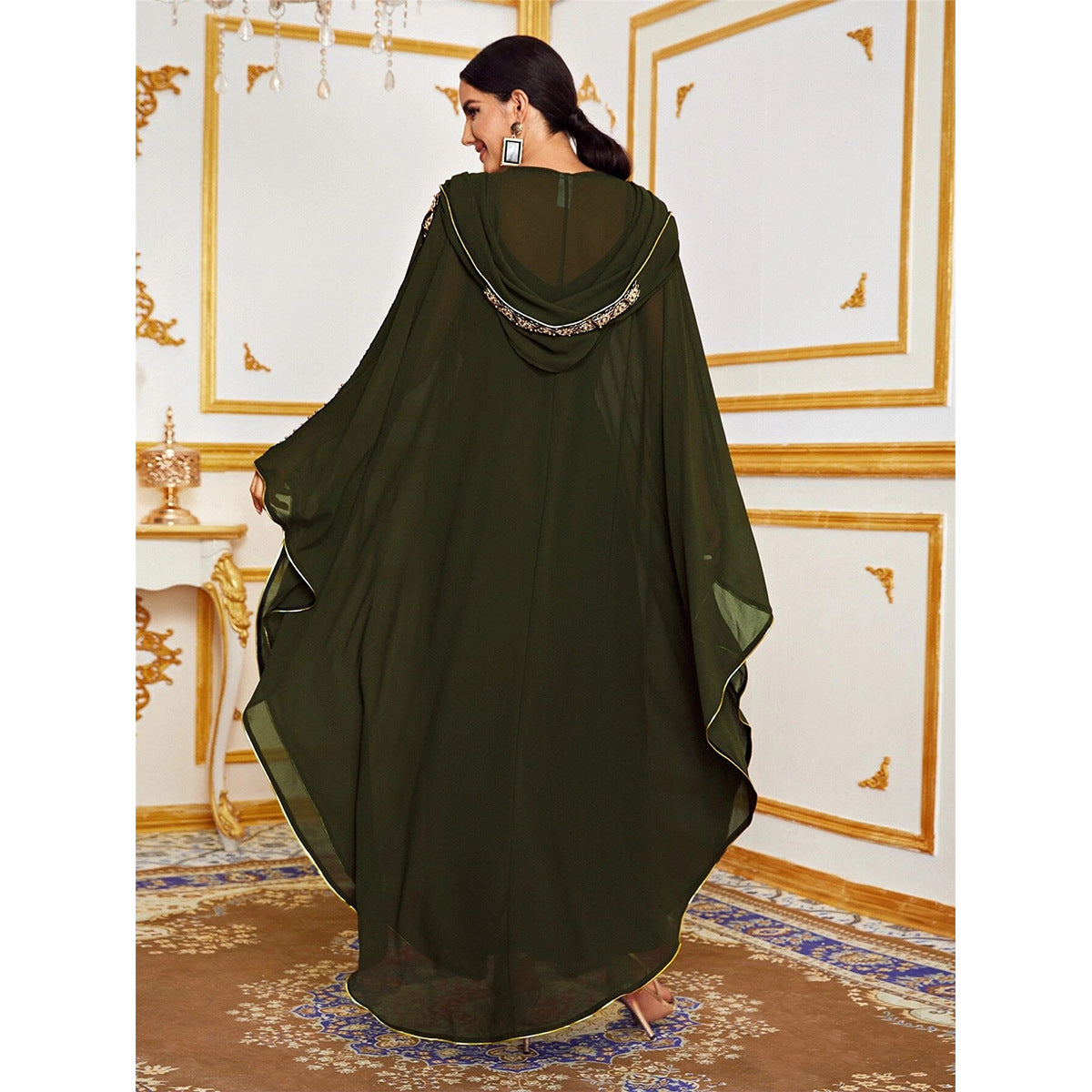 Chiffon Robe with Patterns