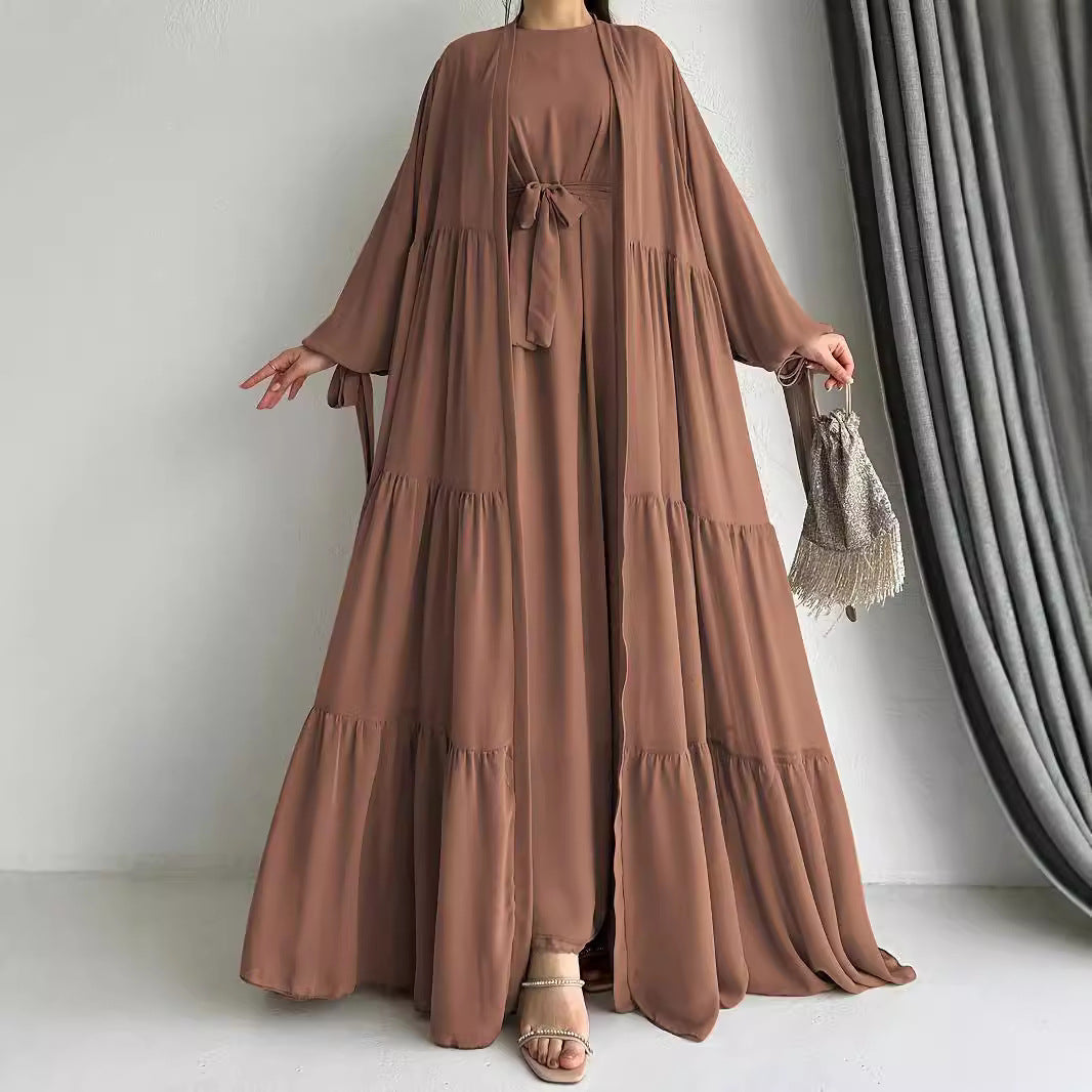 Woven Abaya Set