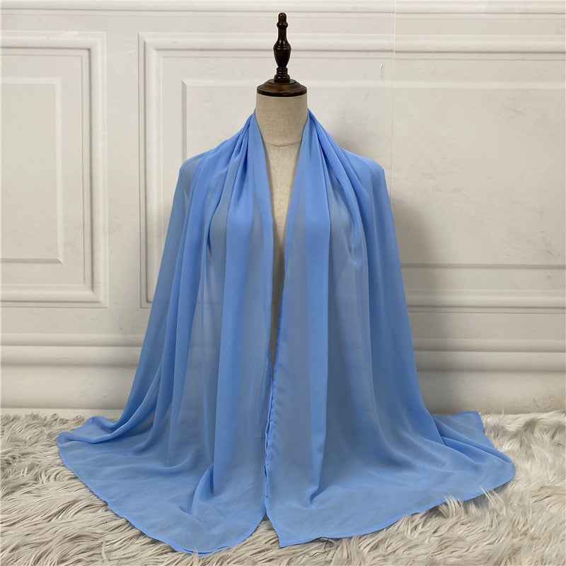 chiffon hijab pastel colours