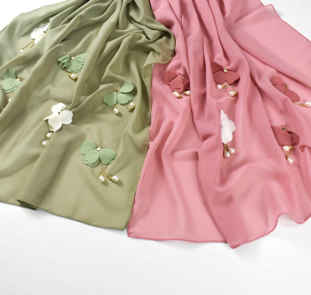 Pearl Chiffon Hijab