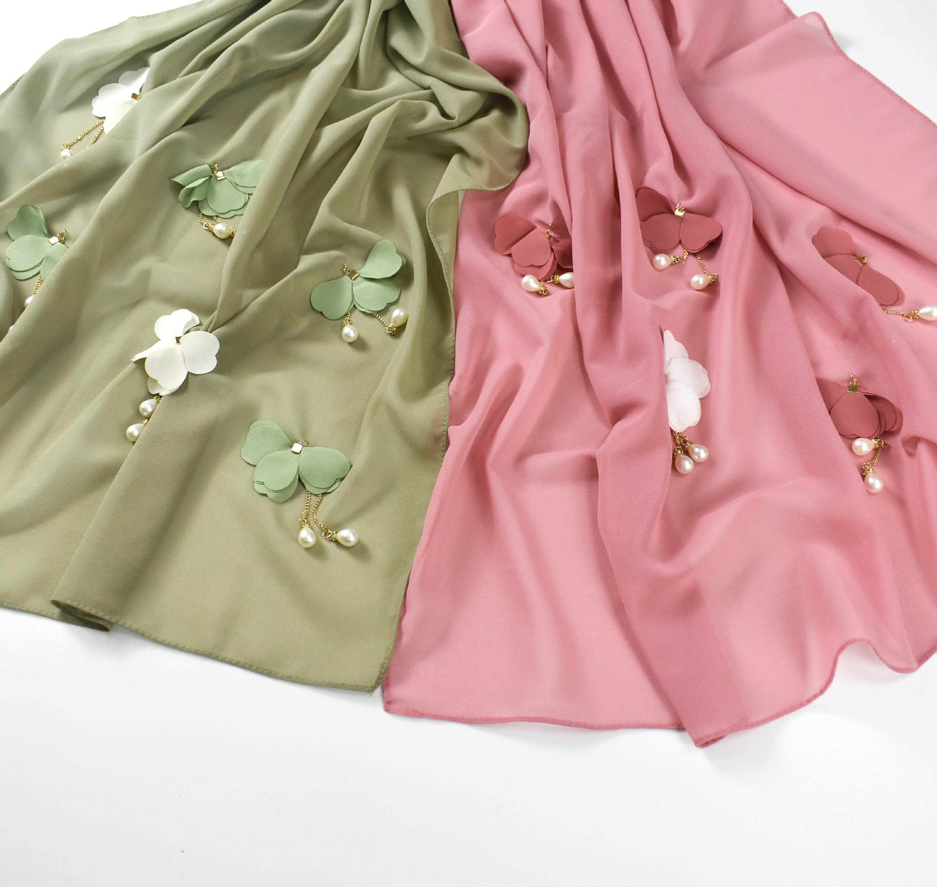 Pearl Chiffon Hijab