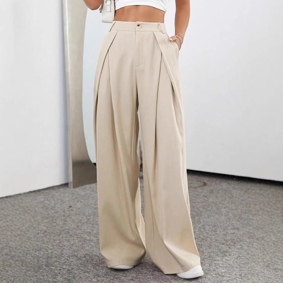 High-Waisted Suit Pants