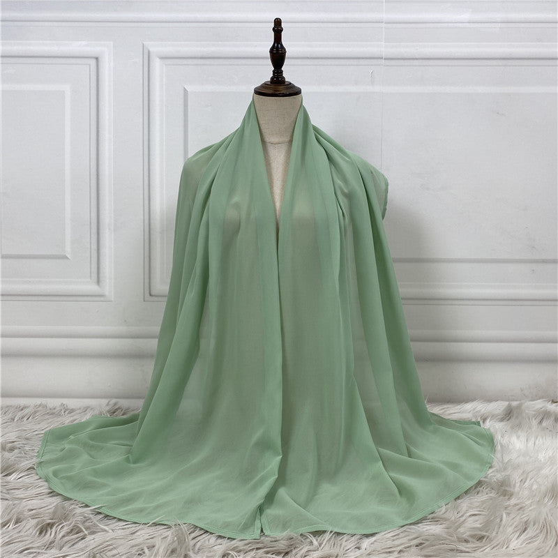 chiffon hijab pastel colours