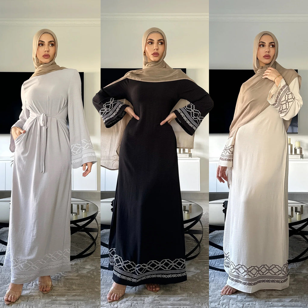 Abaya With Embroidery