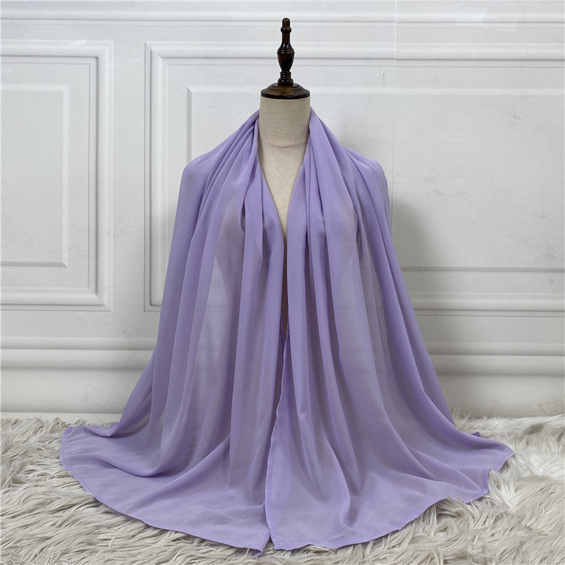 chiffon hijab pastel colours