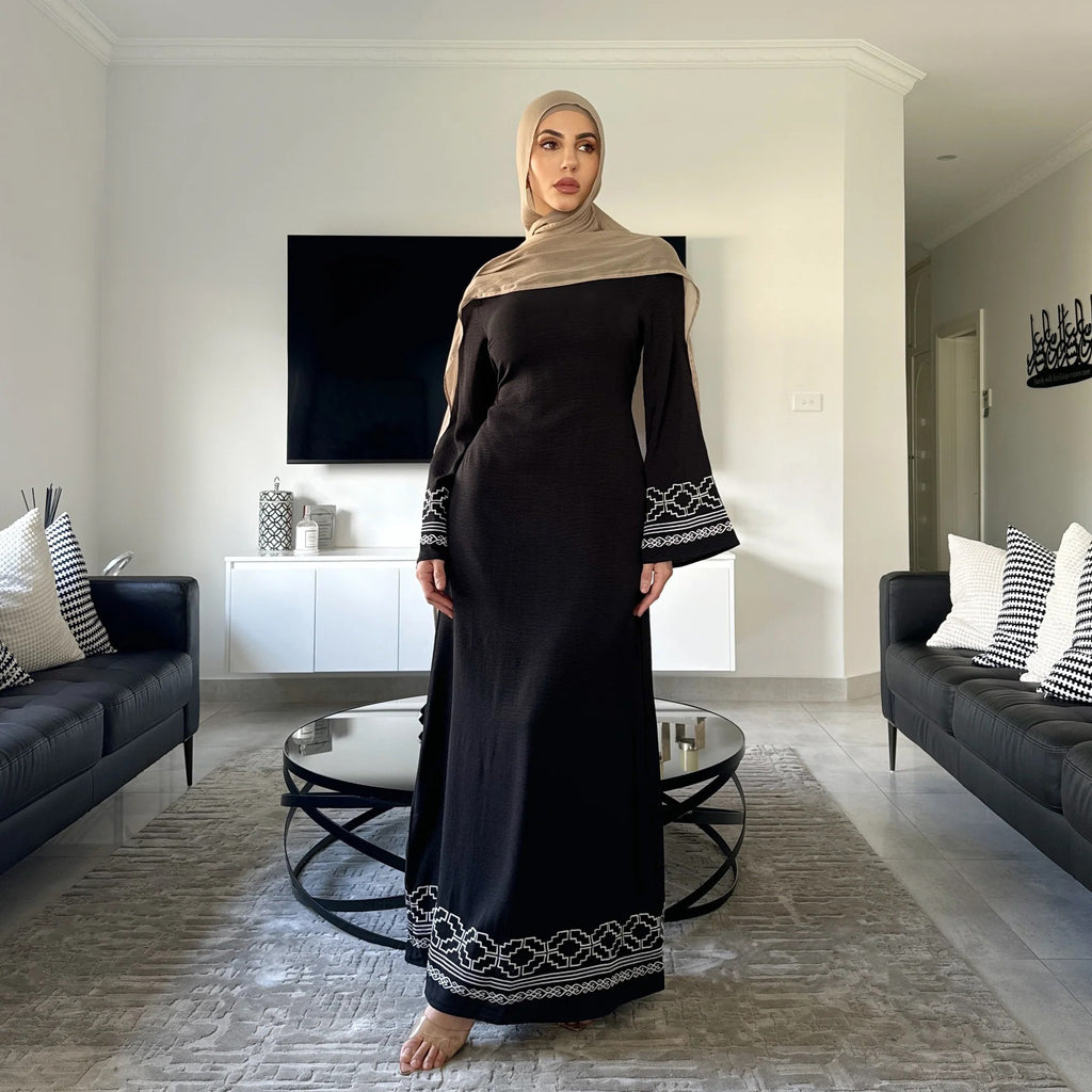 Abaya With Embroidery