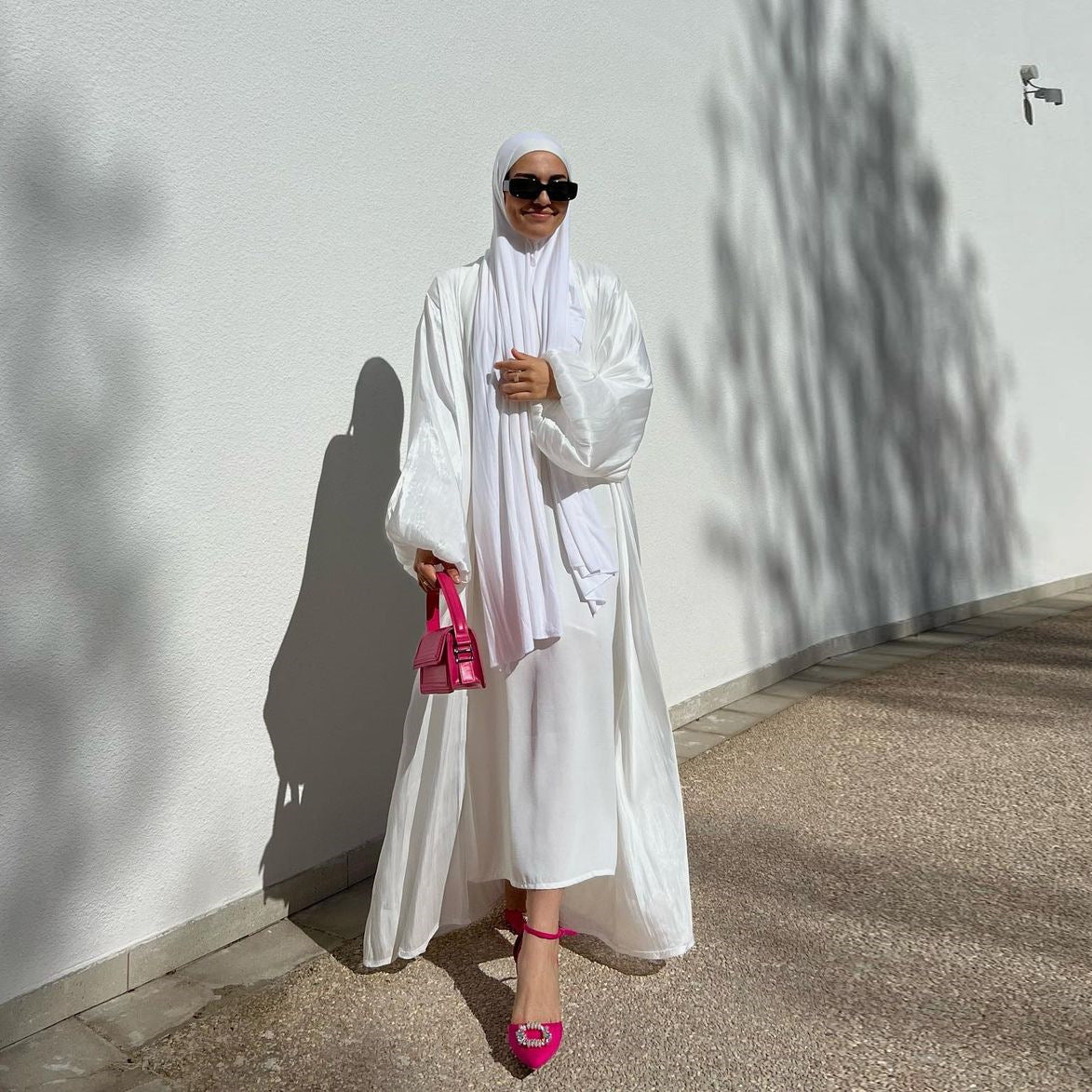 Satin Puff Sleeve Robe