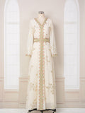 Gold Plaited Abaya