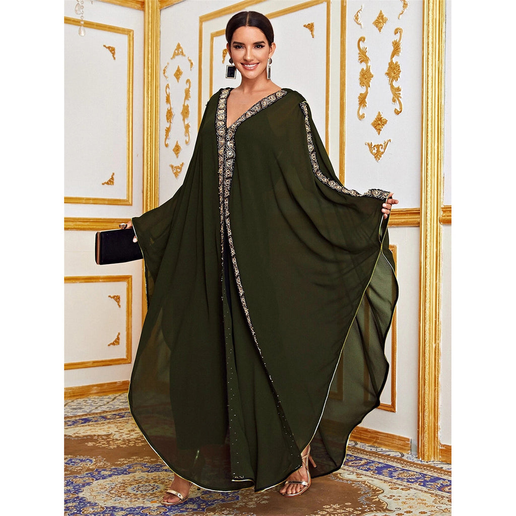 Chiffon Robe with Patterns