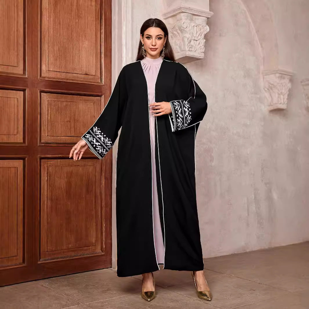 Batwing Embroidered Robe