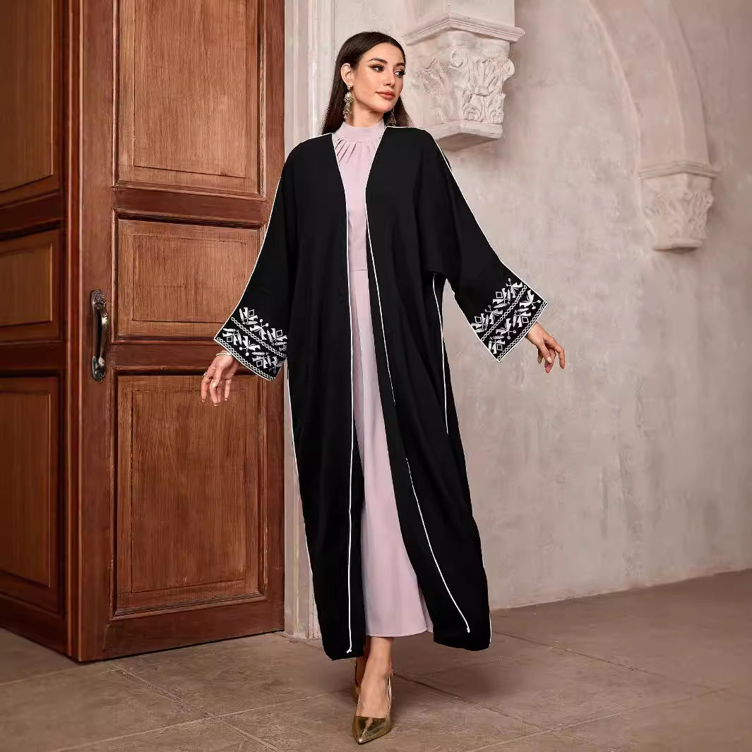 Batwing Embroidered Robe