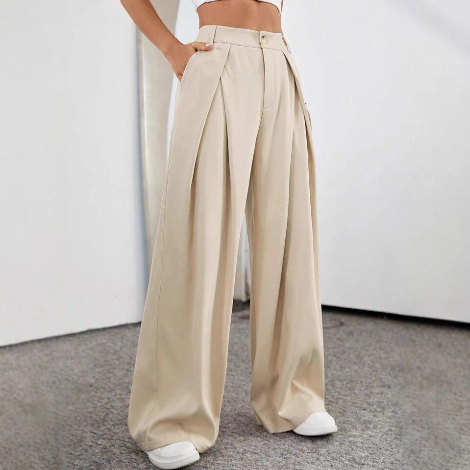 High-Waisted Suit Pants