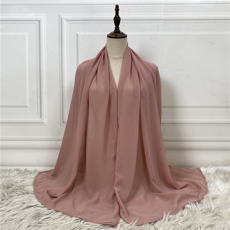 chiffon hijab pastel colours