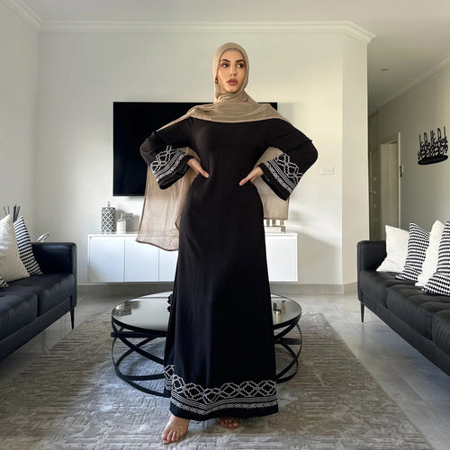 Abaya With Embroidery