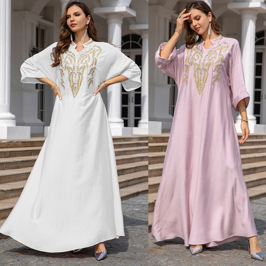 Embroidered abaya