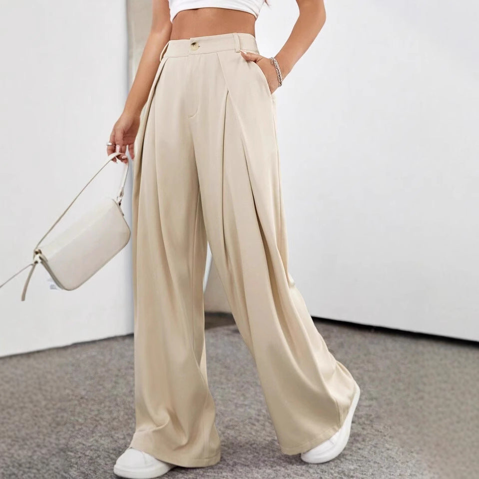 High-Waisted Suit Pants