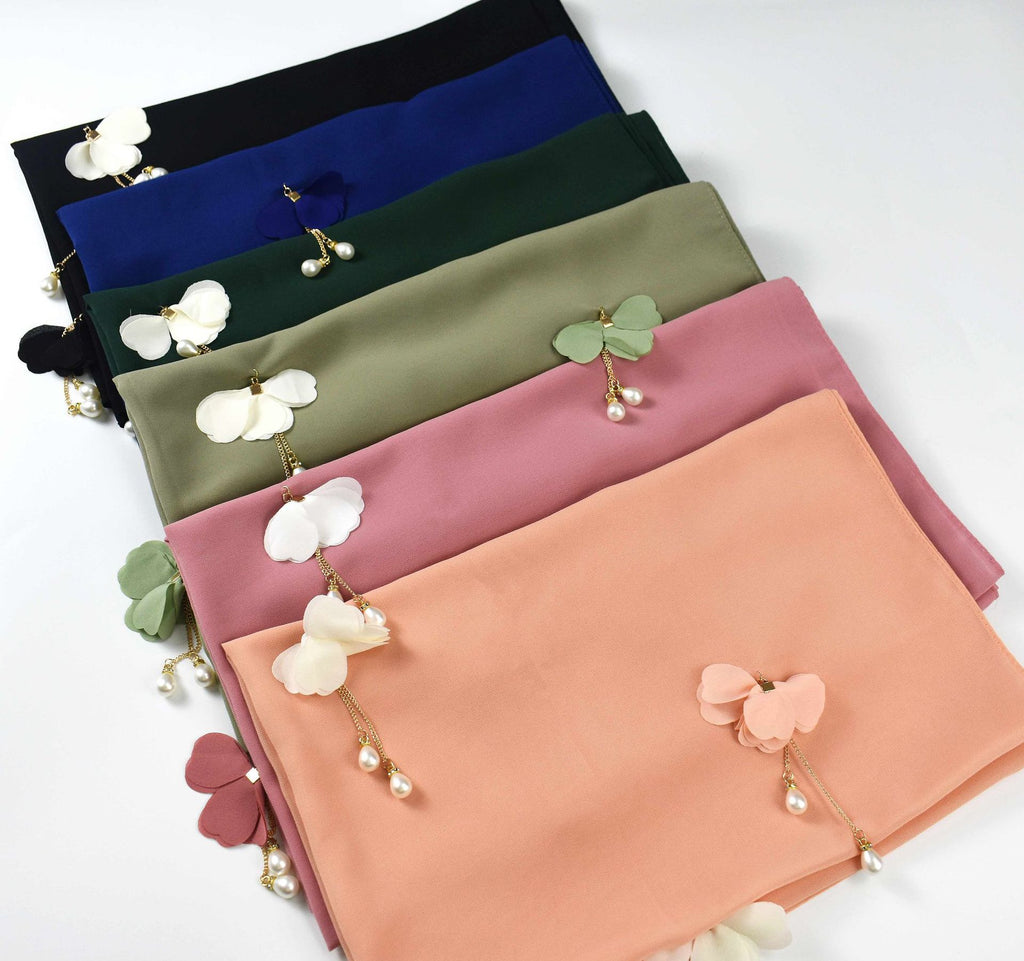 Pearl Chiffon Hijab