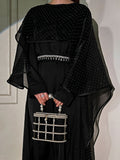 Beaded HighLow Cape Abaya