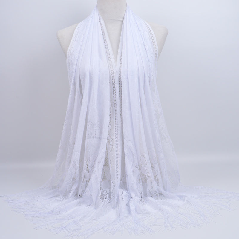 Lace Hijab With tassels