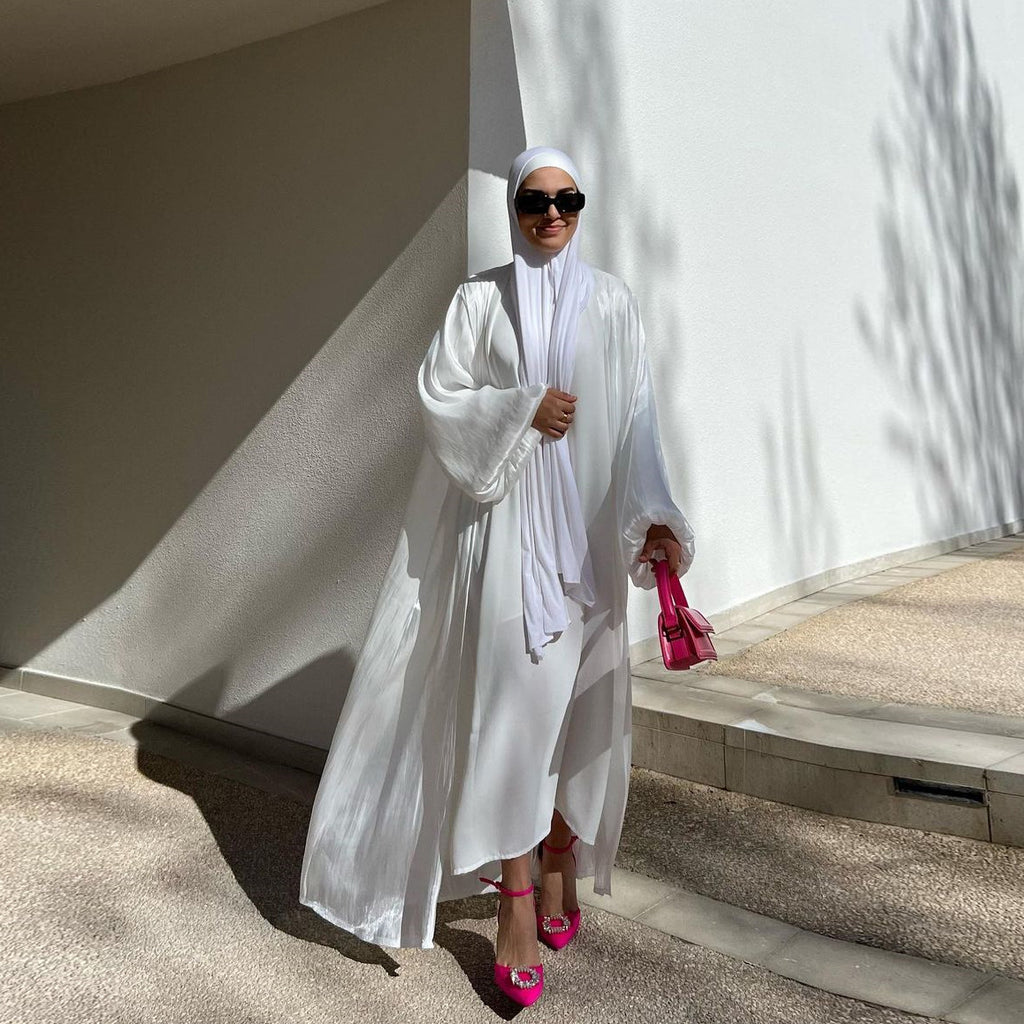 Satin Puff Sleeve Robe