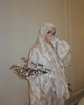 Flower Printed Abaya with Hijab