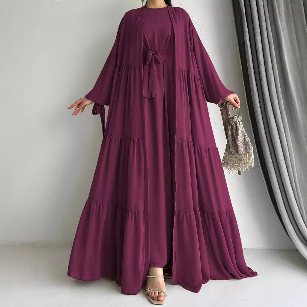 Woven Abaya Set