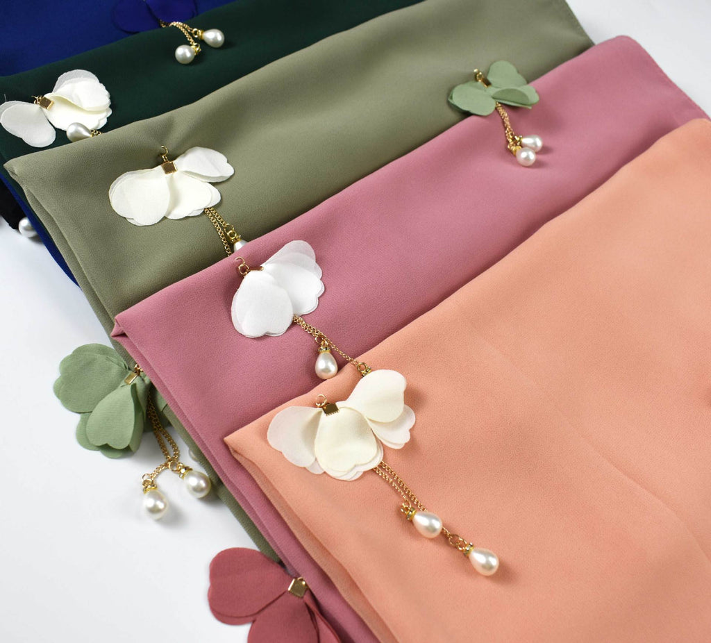 Pearl Chiffon Hijab