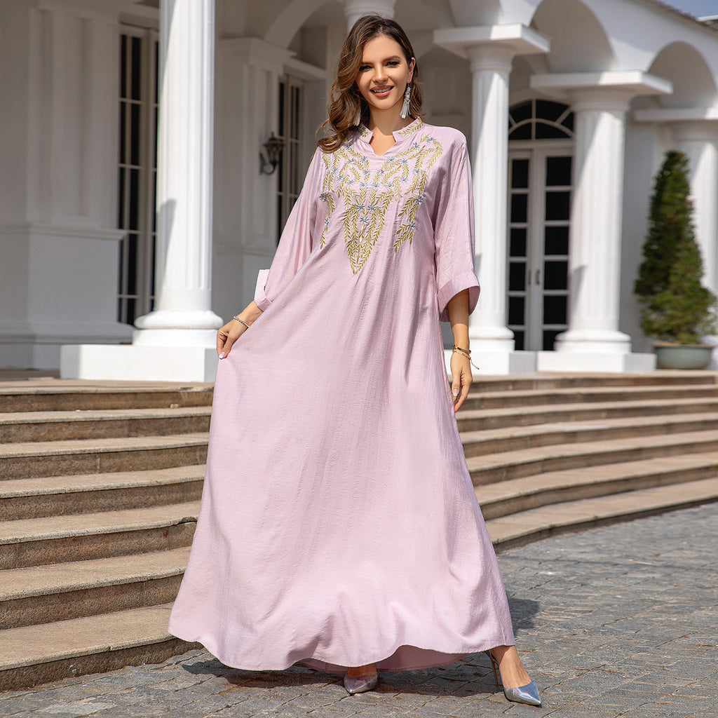 Embroidered abaya