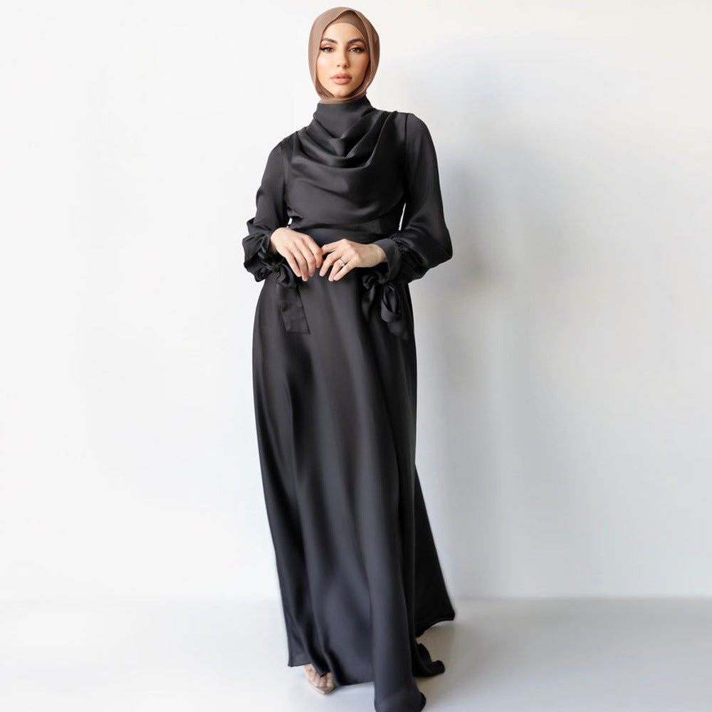 Pile Collar Abaya