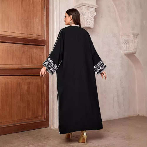 Batwing Embroidered Robe