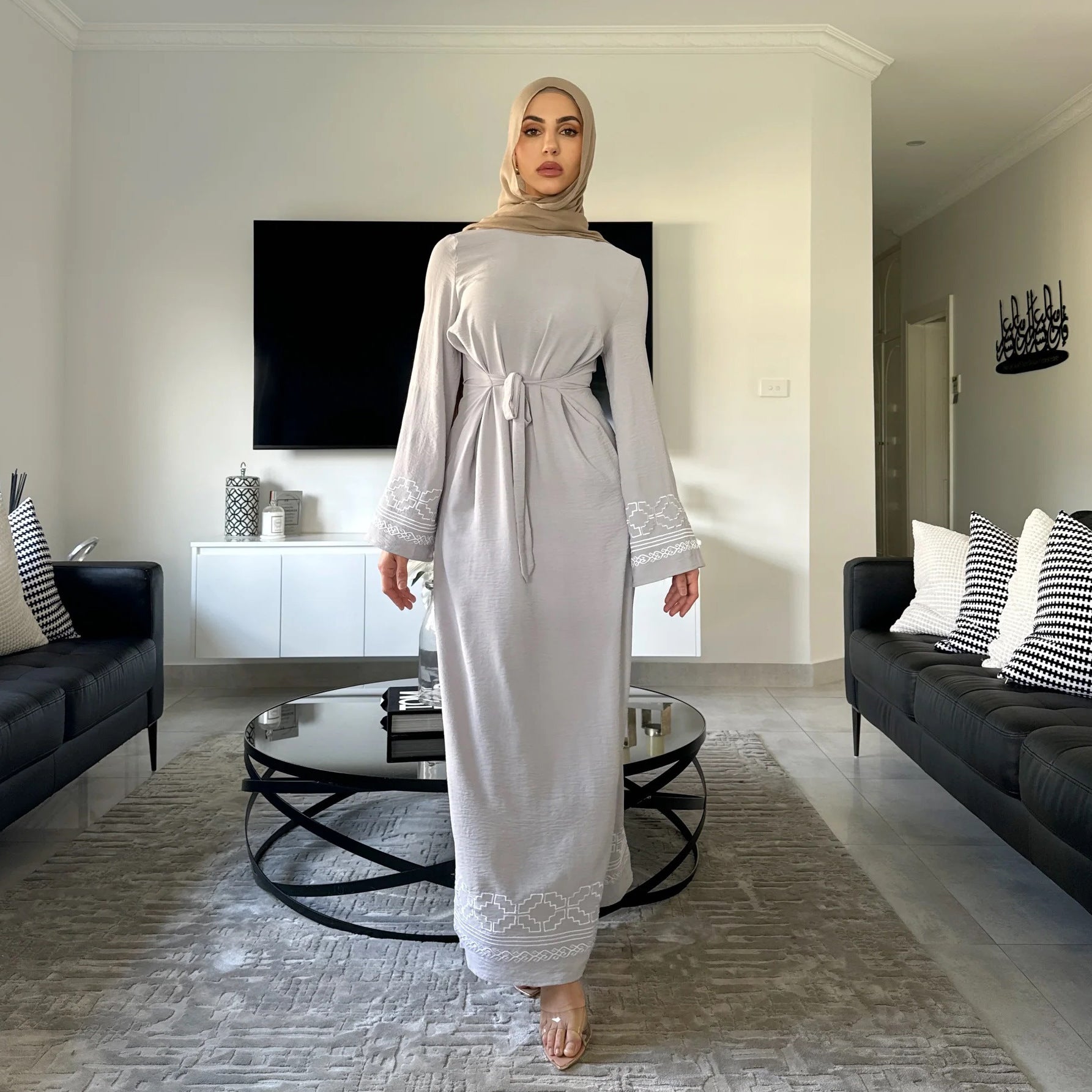 Abaya With Embroidery