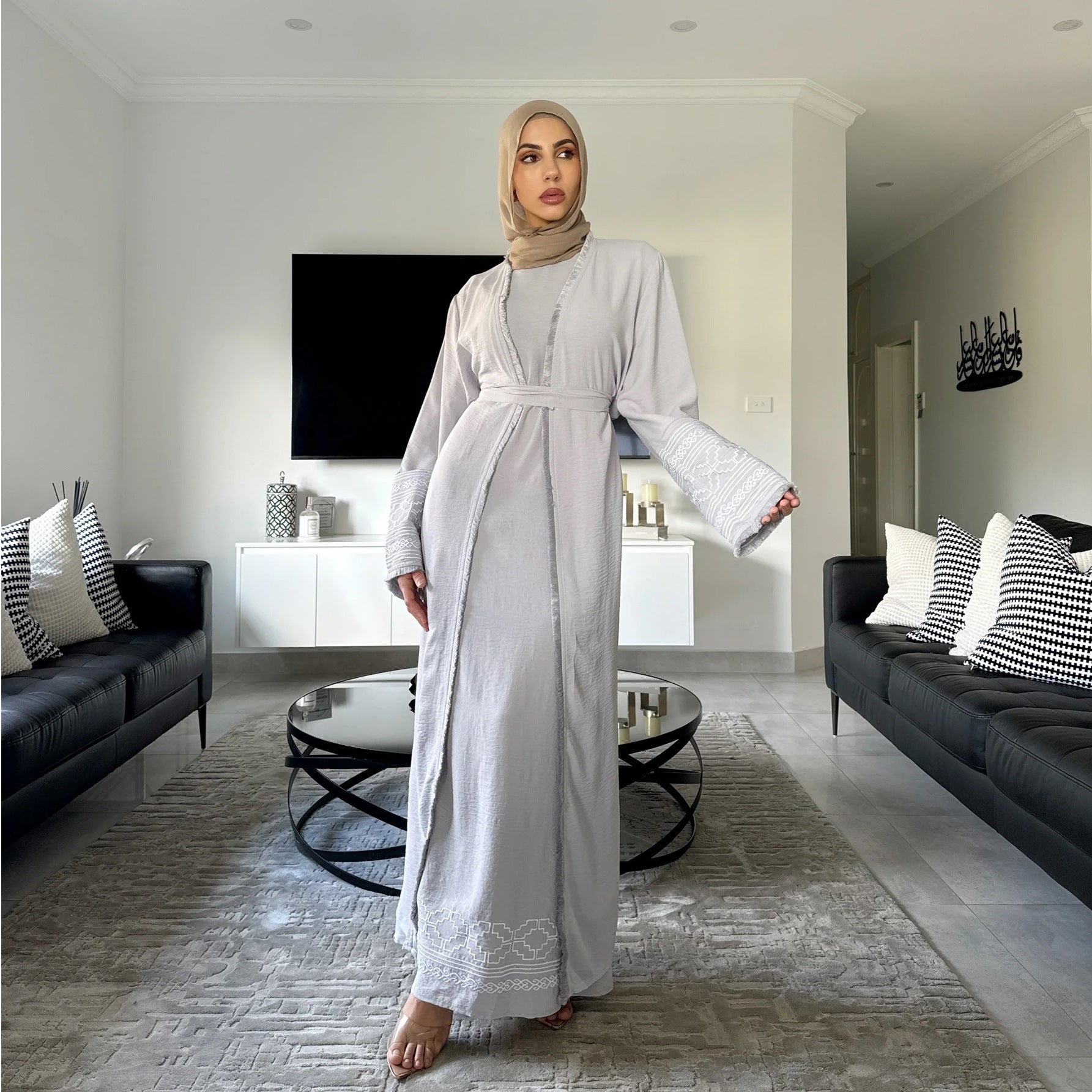 Fringe Cardigan Abaya