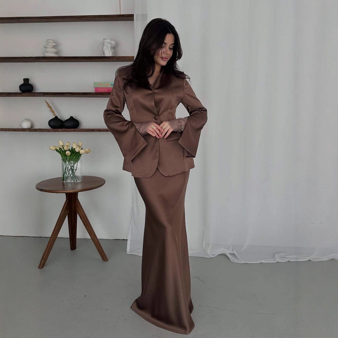 Elegant Maxi Suit Set