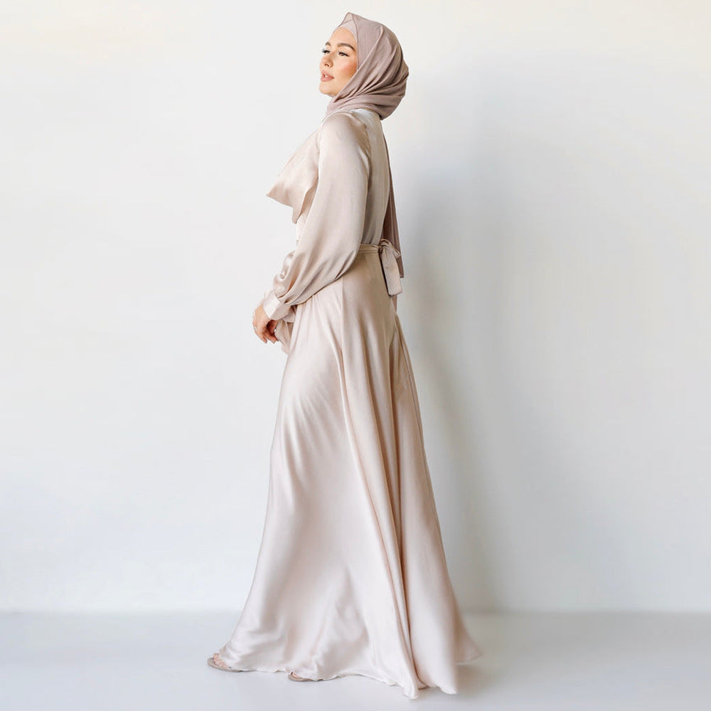 Pile Collar Abaya