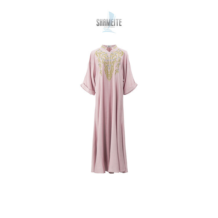 Embroidered abaya